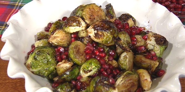 Gaby Dalkin's Roasted Brussels Sprouts with Pomegranate