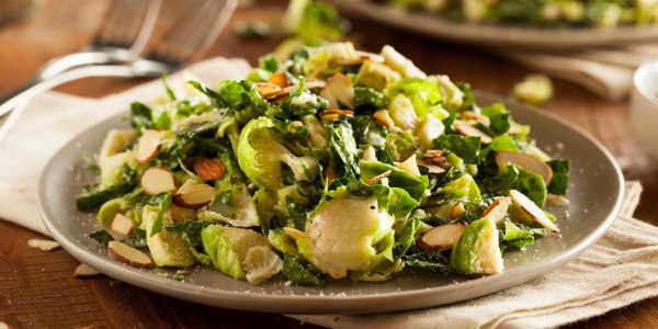 Shaved Brussels Sprout Salad with Hazelnuts