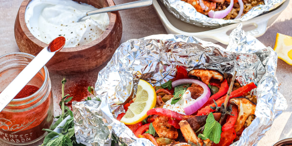 Shawarma-Spiced Chicken Foil Packets