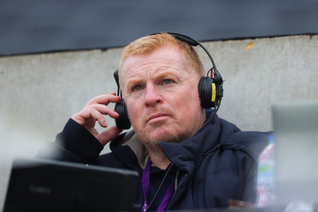 Neil Lennon, former Celtic, Omonia Nicosia and Bolton Wanderers manager, looks on from the stands during the Premier League match between Newcastle...