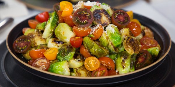 Lemon, Pepper and Parmesan Brussels Sprouts