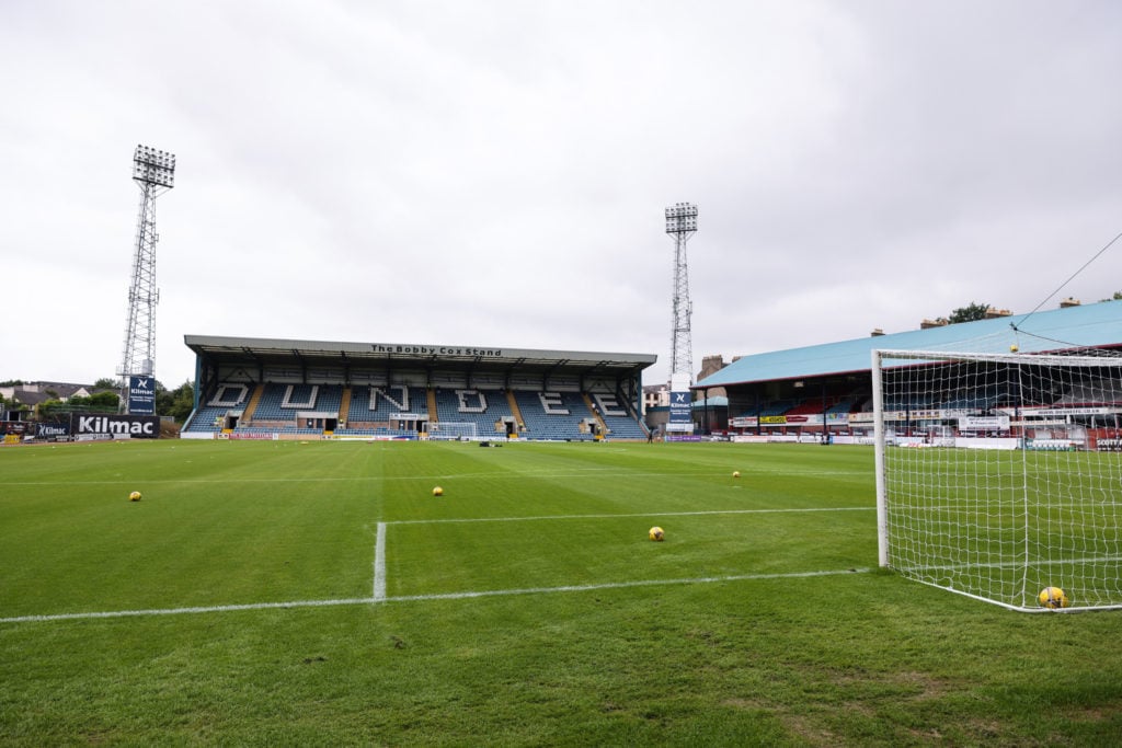 A general internal view of Dens Park, home stadium of Dundee ahead of the Pre-Season Friendly between Dundee  and West Ham United at Dens Park Stad...