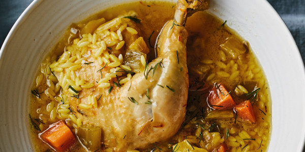 Ina Garten's Chicken in a Pot with Orzo