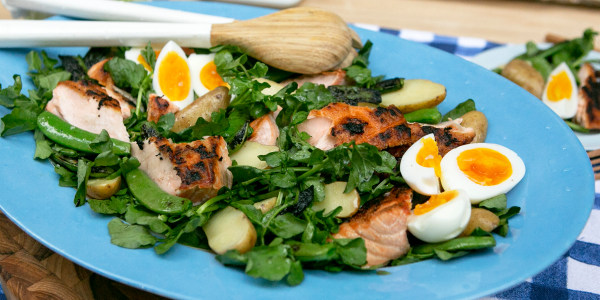 Martha Stewart's Salmon Salad with Sugar Snap Peas, Eggs and Potatoes